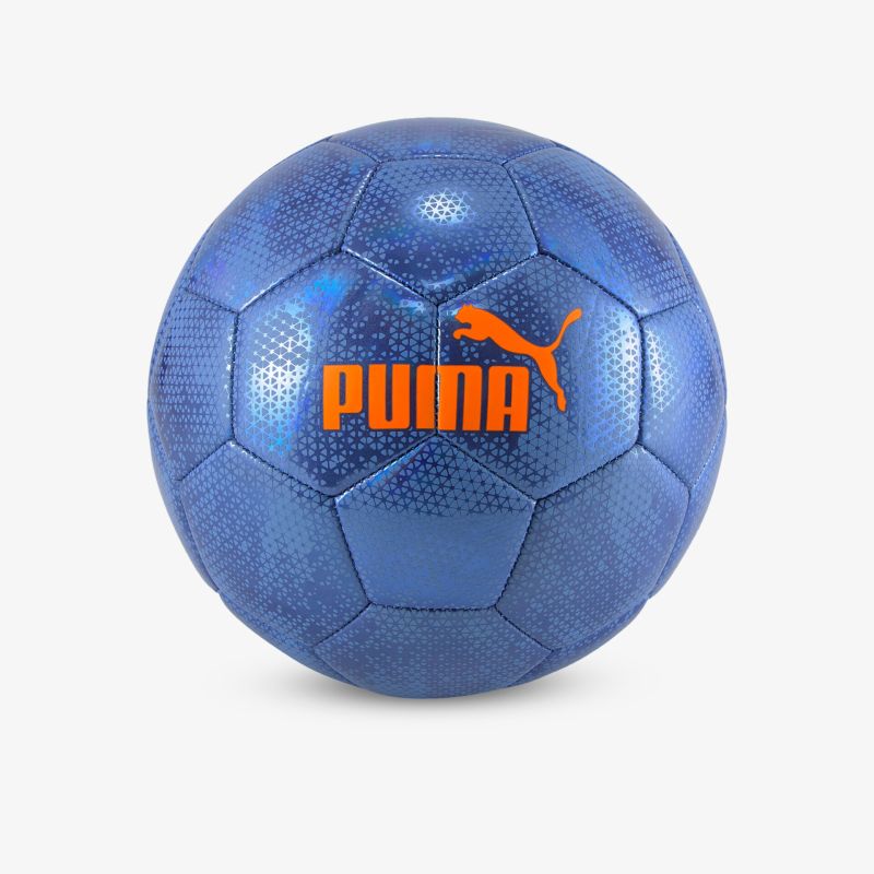 Blauer Fußball von Puma mit robustem Design, ideal für Training und Wettkämpfe.
