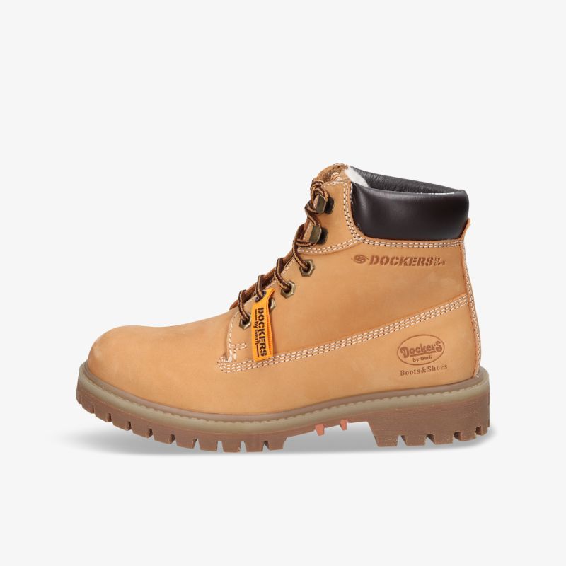 Hochwertiger Lederstiefel für optimalen Komfort und Haltbarkeit bei jedem Wetter.