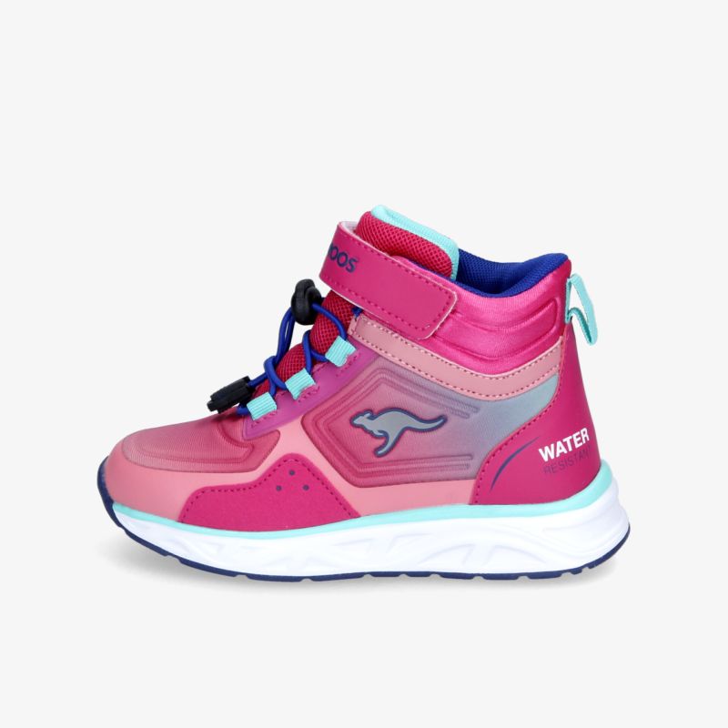 Pinkfarbener Sneaker mit Klettverschluss, strapazierfähiger Sohle und sportlichem Design