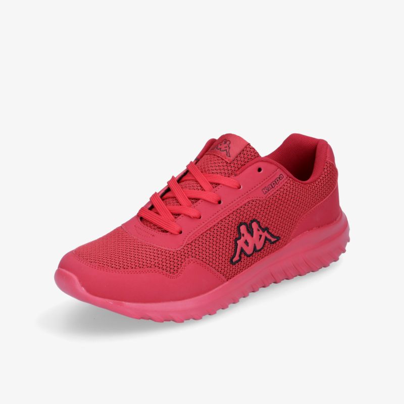 Roter Sneaker mit atmungsaktivem Material und rutschfester Sohle, perfekte Wahl für aktiven Stil.