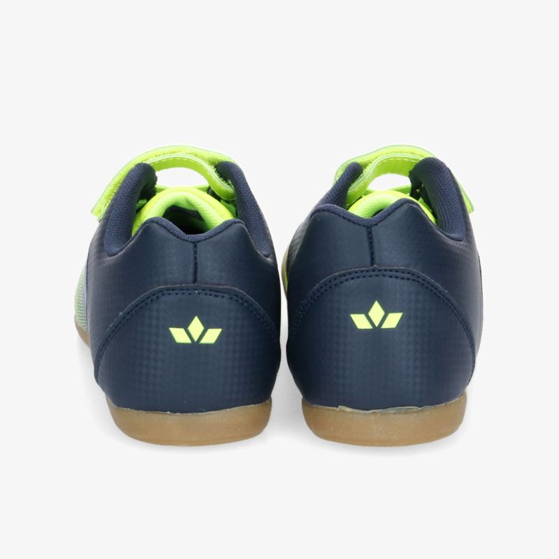 Stilvolle dunkelblaue und grüne Sneaker mit robuster Gummisohle, ideale Sportschuhe für Komfort und Style