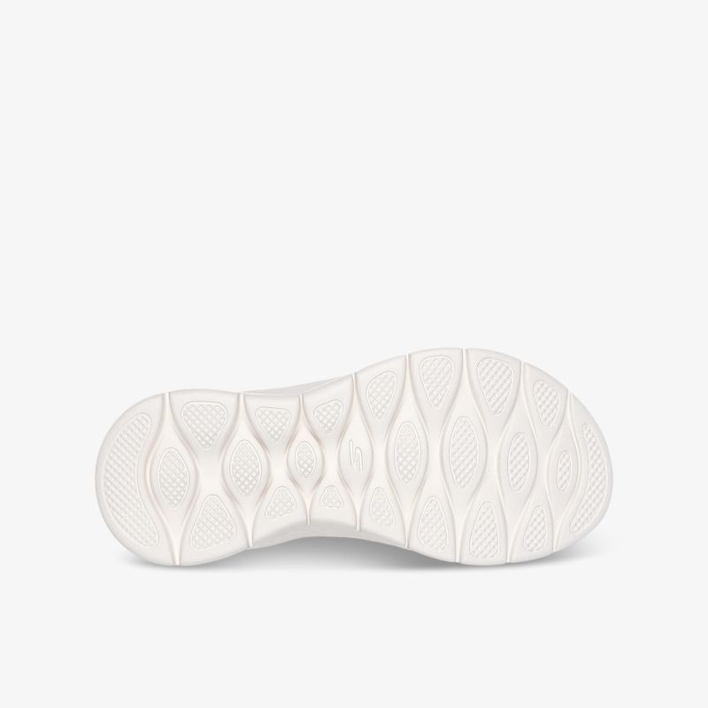 Weiße Schuhsohle mit rutschfestem Profil, robust und flexibel für optimalen Halt und Komfort