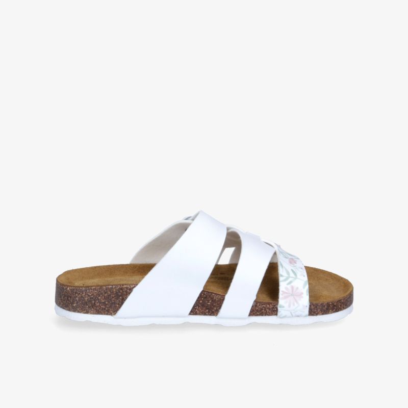 Bequeme weiße Sandalen mit Riemen für lässigen Komfort und modischen Look