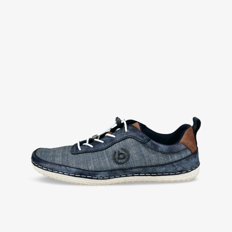 Leichter und flexibler Sportschuh in Blau mit komfortabler Passform und atmungsaktivem Material, seitliche Ansicht