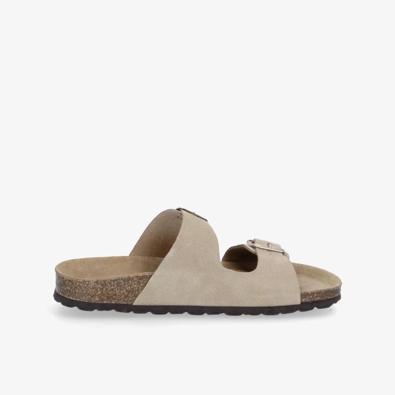 Elegante Sandale mit ergonomischem Fußbett und verstellbarer Schnalle für optimalen Tragekomfort.