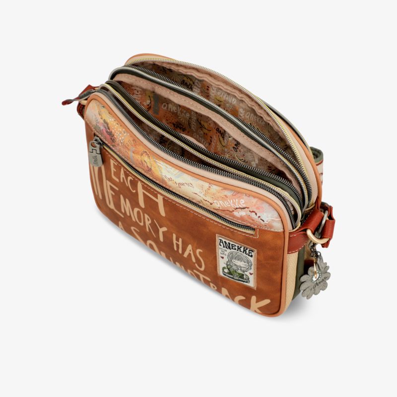 Robuste Tasche mit zwei Reißverschlussfächern, kompaktem und vielseitigem Design für praktische Nutzung