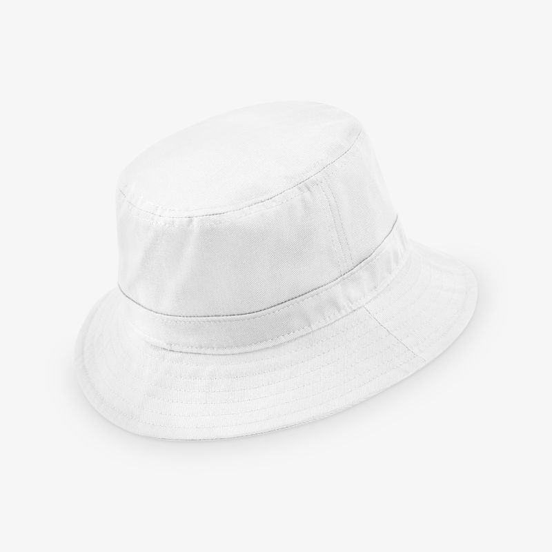 Eleganter weißer Fischerhut für modische Auftritte. Vielseitig kombinierbar, perfekter Schutz vor Sonne.