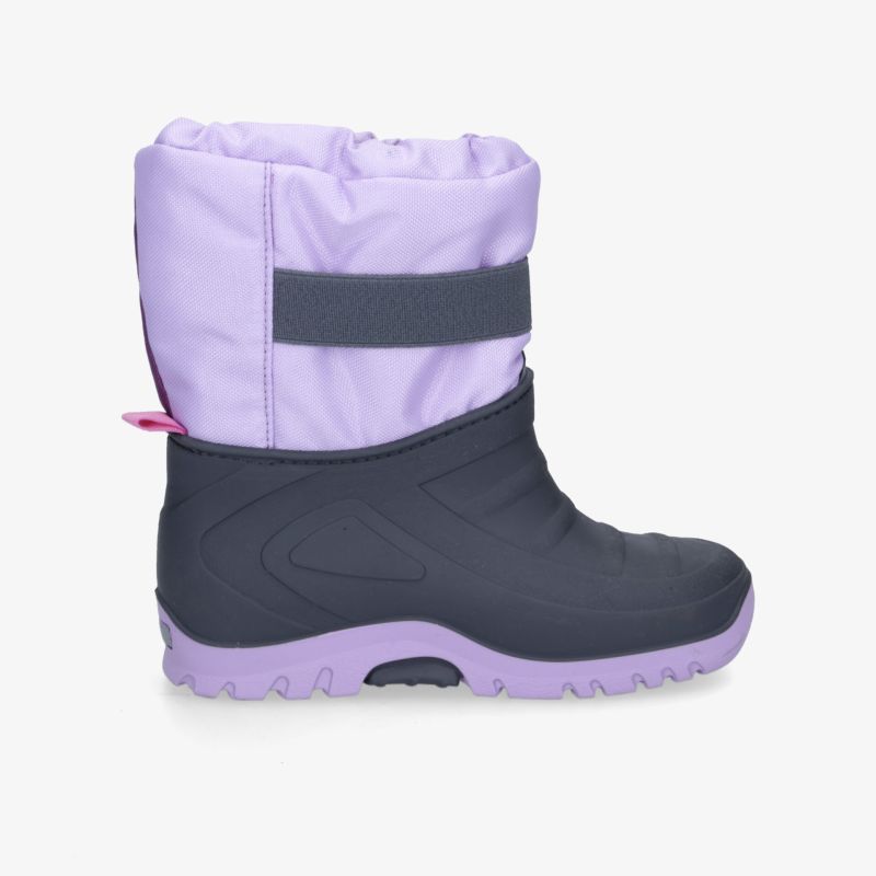 Bequeme und warme Winterstiefel mit rutschfester Sohle und robustem Design in stilvollem Lila.