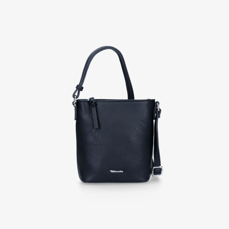 Stilvolle schwarze Tasche mit verstellbarem Riemen und elegantem Design, perfekt für jeden Anlass.
