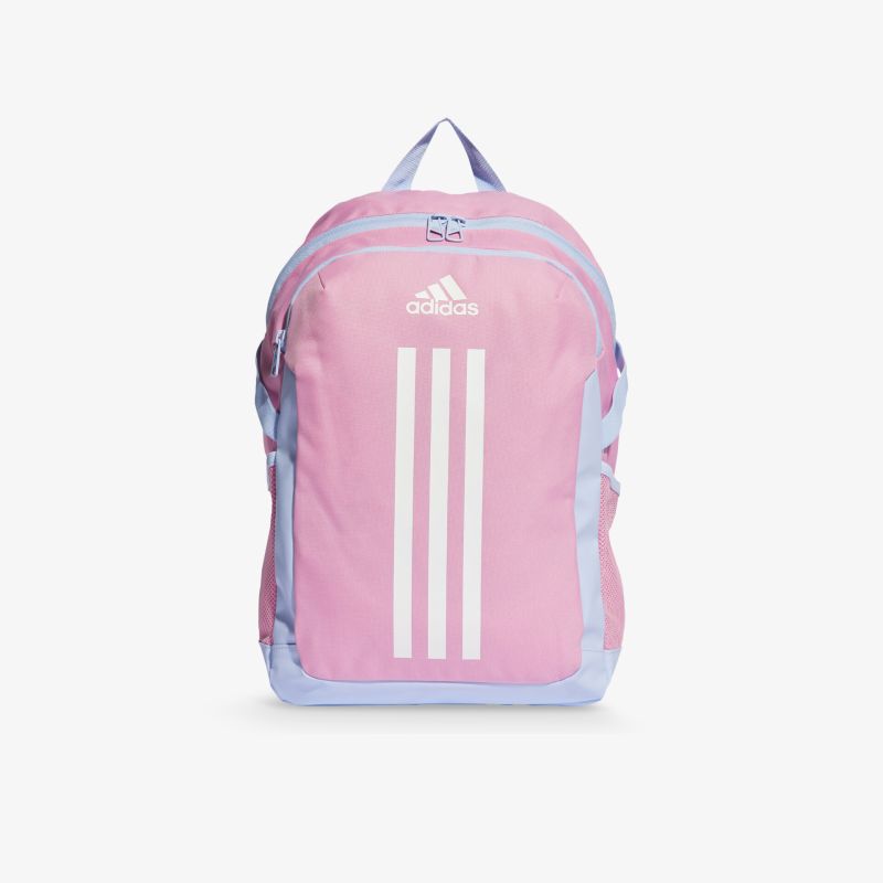Moderner Adidas Rucksack in Pink und Lila mit stilvollem Design und funktionalen Merkmalen.