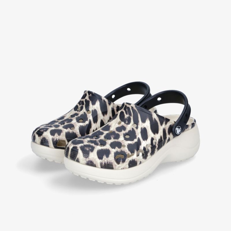 Bequeme, gepolsterte Clogs mit modischem Leopardenmuster und rutschfester Sohle, ideal für jeden Anlass.