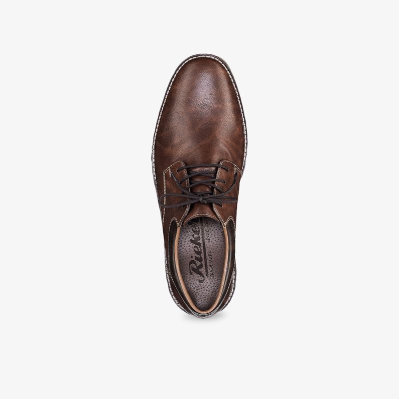 Eleganter brauner Lederschuh in klassischem Design mit Schnürung. Hochwertige Verarbeitung und zeitloser Stil.