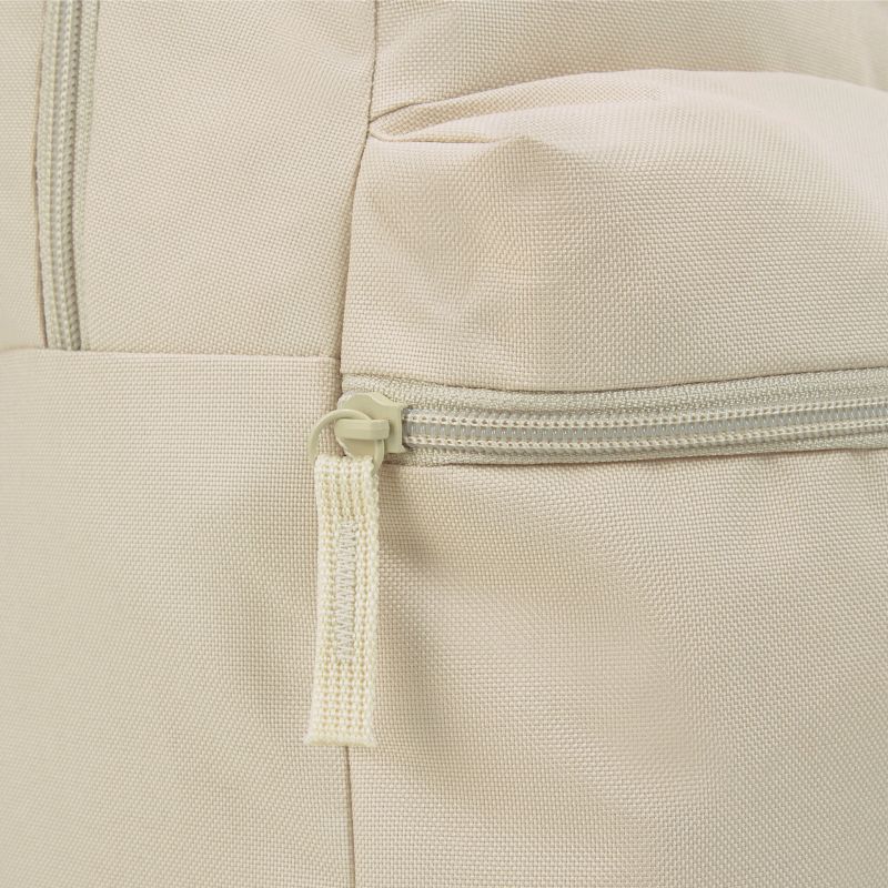 Beige Tasche mit robustem Reißverschluss, ideal für den täglichen Gebrauch