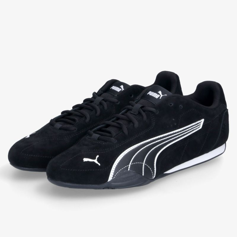 Schwarzer Puma Sportschuh im Paar, bequem und leicht mit sportlichem Design und rutschfester Sohle