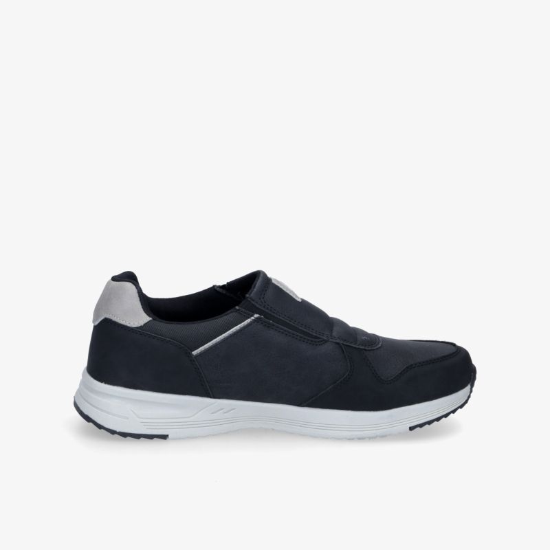 Moderner, bequemer Sneaker in Dunkelblau mit weißer Sohle, ideal für den täglichen Sport oder Freizeitaktivitäten.