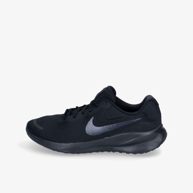 Moderner schwarzer Sportschuh mit flexiblem Design für optimalen Komfort und verbesserte Performance.