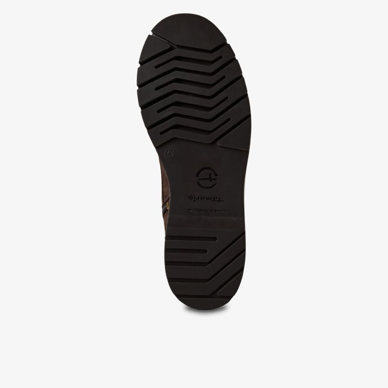 Schwarz profilierte Schuhsohle mit rutschfestem Design für sicheren Stand und hohen Tragekomfort