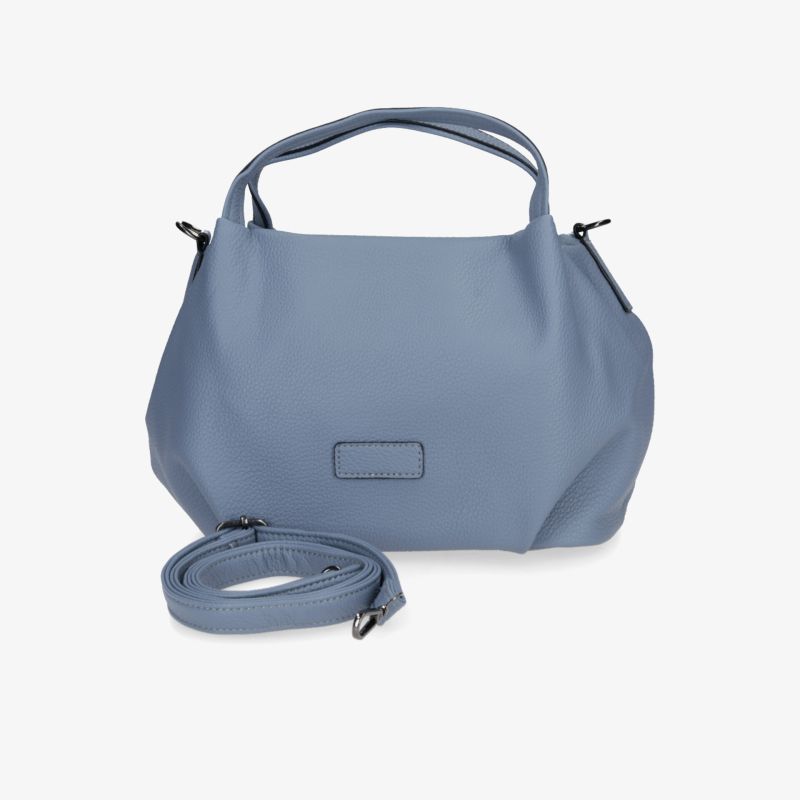 Moderne blaue Handtasche mit abnehmbarem Gurt, hoher Funktionalität und elegantem, robustem Design