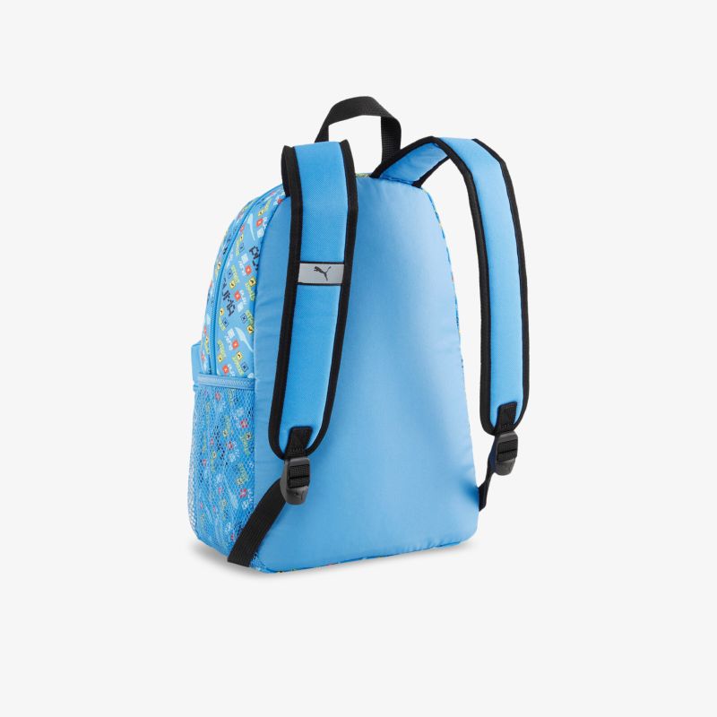 Stylischer blauer Rucksack mit verstellbaren Trägern und geräumigem Innenfach.