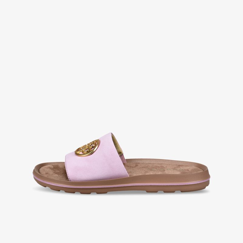 Leichte und komfortable rosa Pantolette mit weichem Fußbett und rutschfester Sohle für angenehmes Tragen im Alltag