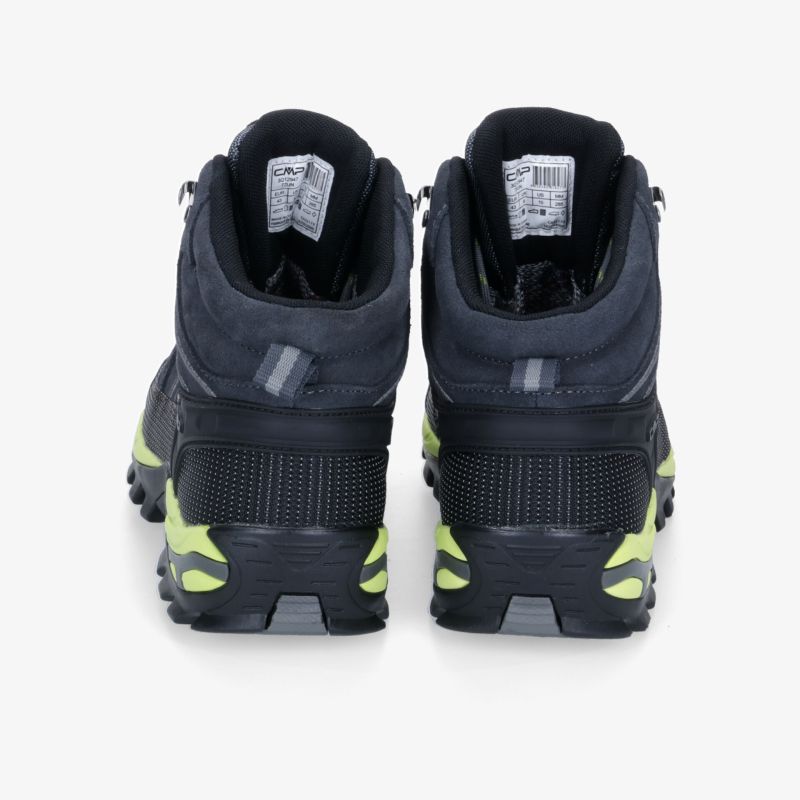 Wasserdichte und rutschfeste Outdoor-Schuhe in Schwarz und Neon für maximalen Komfort und Stabilität.