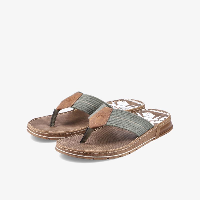 Bequeme Flipflops in stilvoller Lederoptik mit gepolsterter Sohle und modernem Design.