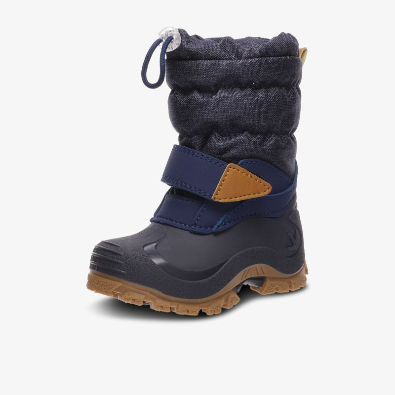 Robuster Winterstiefel mit wasserdichter Sohle, warmem Futter und praktischem Klettverschluss