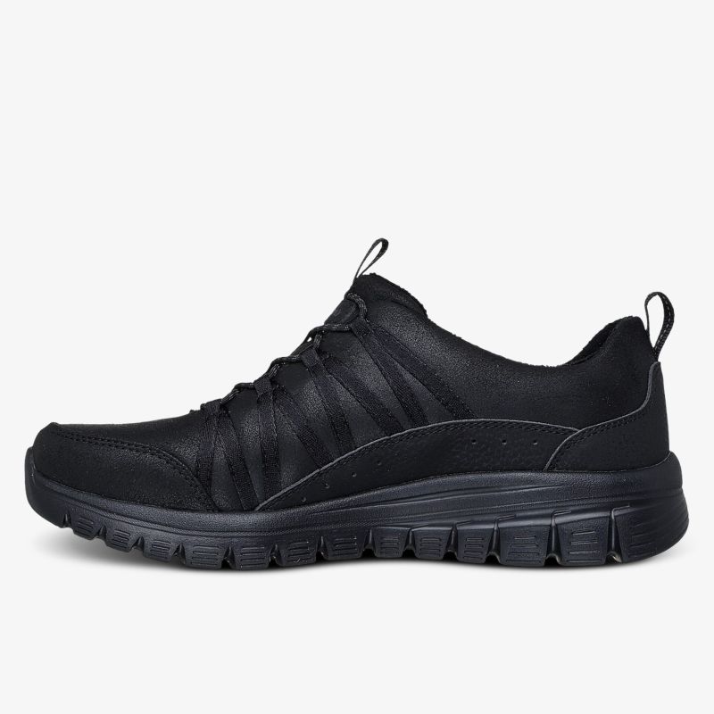 Seitliche Ansicht eines leichten, atmungsaktiven Sneakers mit flexibler Sohle und sportlichem Design