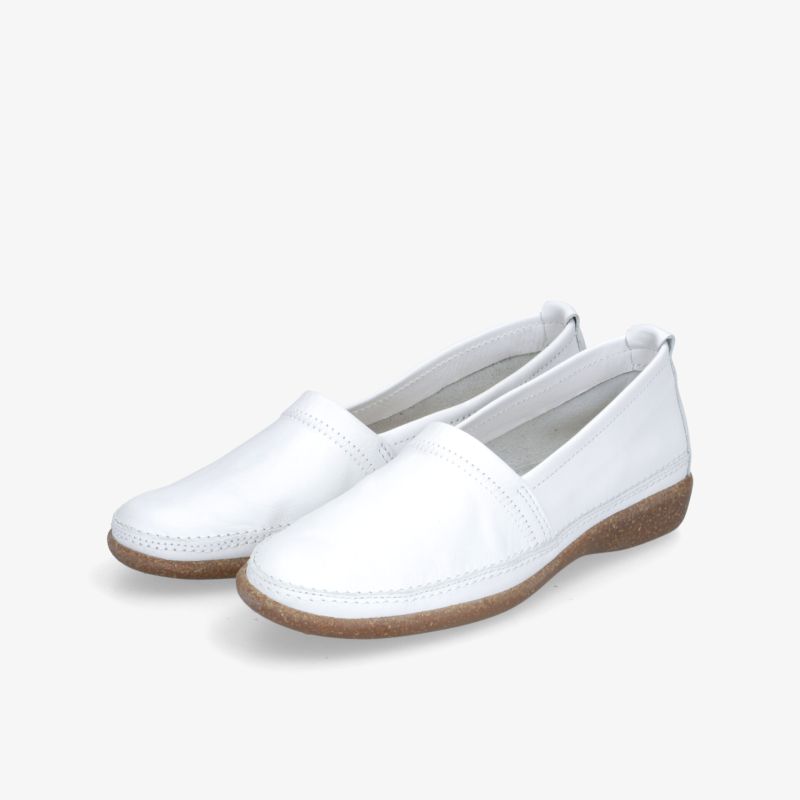 Elegante weiße Halbschuhe mit bequemer Sohle und modernem Design für vielseitige Freizeitaktivitäten.