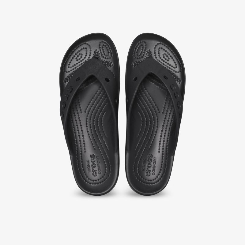 Schwarze Badelatschen mit atmungsaktiven Perforationen und rutschfester Sohle, bequem und flexibel