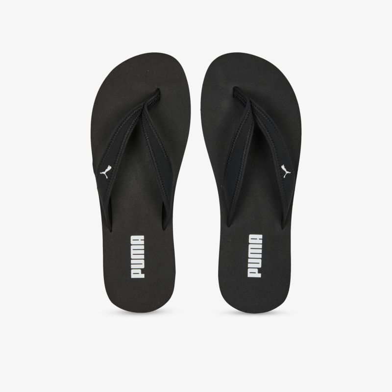 Komfortable schwarze Flip-Flops von PUMA, ideal für Strand und Freizeit, mit rutschfester Sohle.