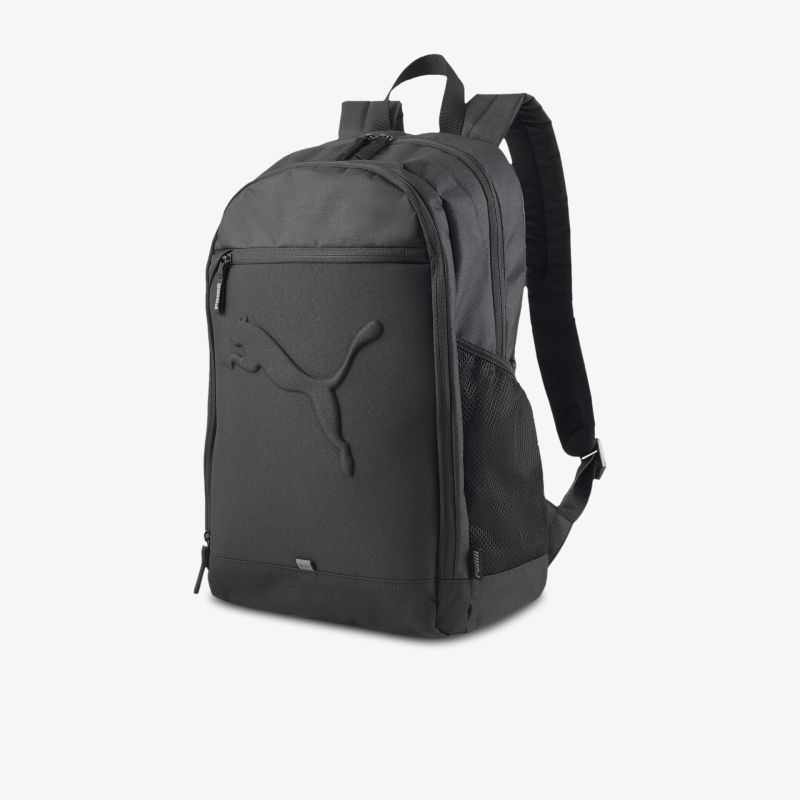 Schwarzer Rucksack mit stylischem Design, geräumigen Fächern und bequemem Tragesystem für den Alltag.