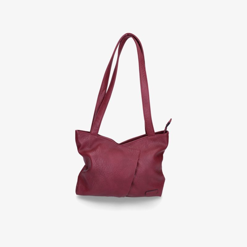 Rote Schultertasche aus weichem Material mit geräumigem Innenfach und modernem, stilvollem Design