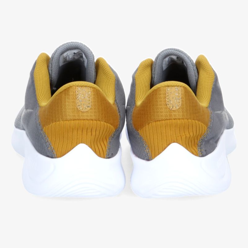 Moderne sportliche Schuhe mit grauem und gelbem Design. Ideal für Komfort und Stil im Alltag.