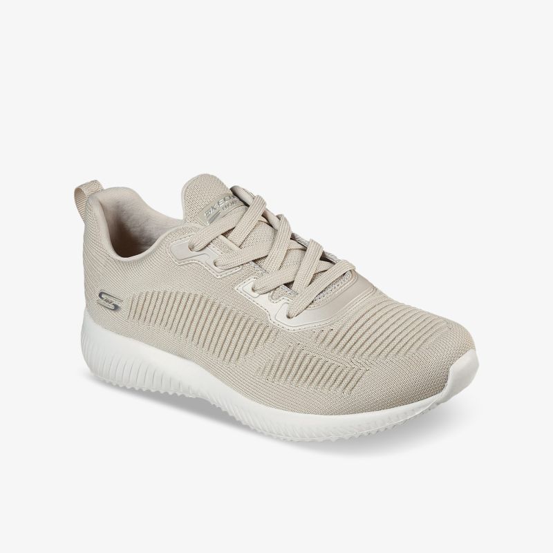 Beiger leichter Sneaker mit atmungsaktivem Material und flexibler Sohle für hohen Tragekomfort