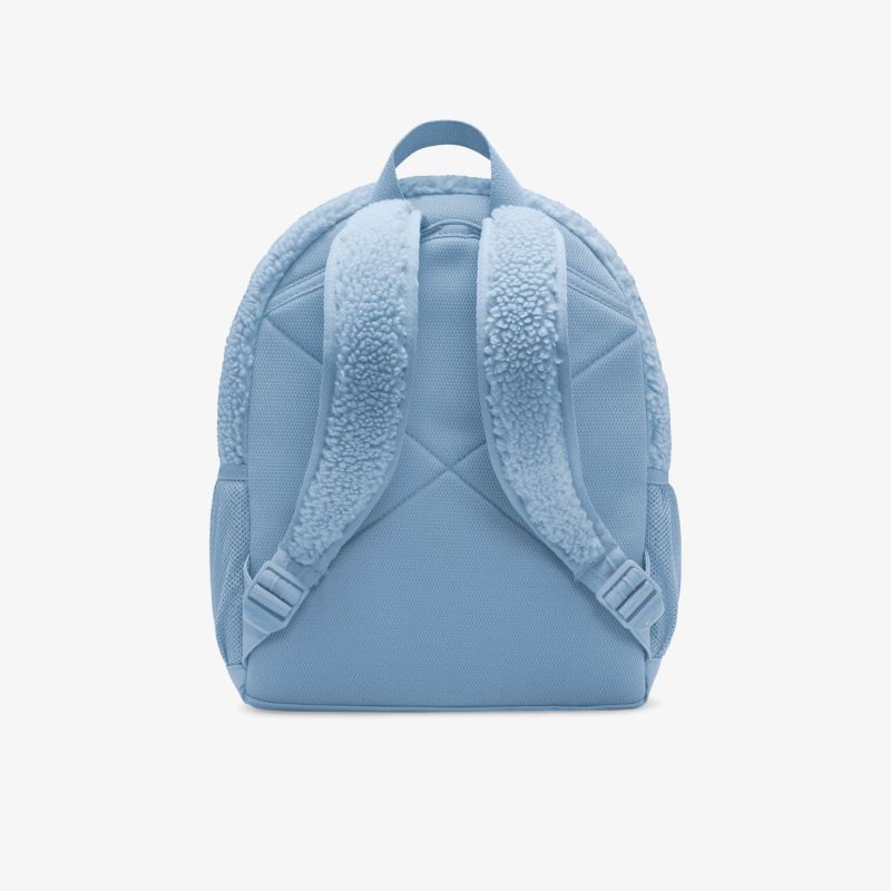 Stilvoller blauer Rucksack mit gepolsterten Trägern für komfortables Tragen.