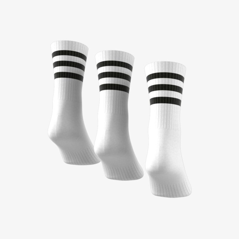 Sportliche weiße Socken mit schwarzen Streifen für optimalen Komfort und stilvolles Auftreten im Alltag.
