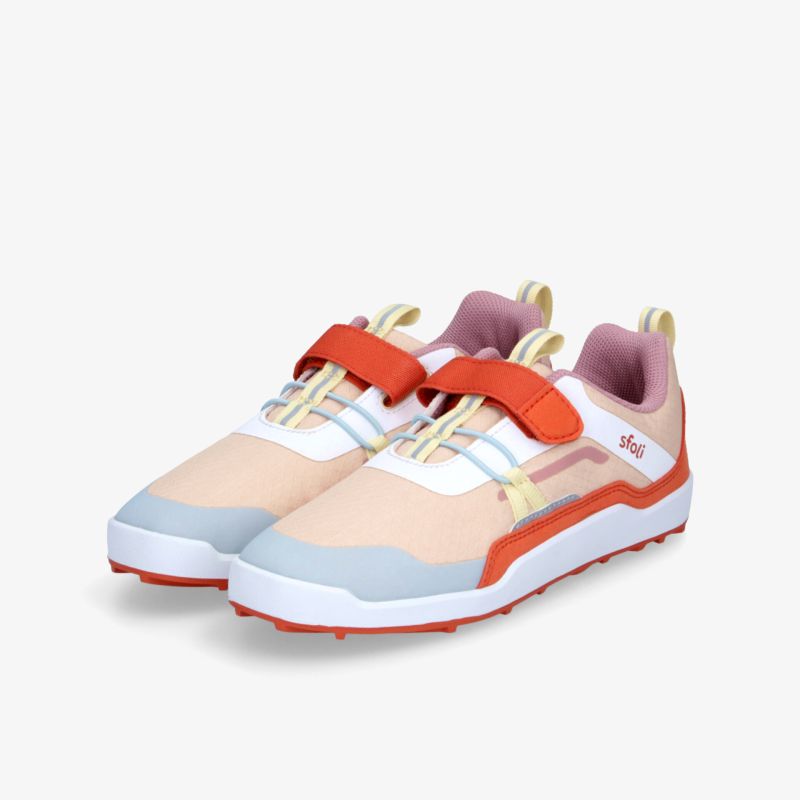 Sneaker mit leichter, flexibler Sohle und bequemer Passform im sportlichen Design in Rot und Rosa