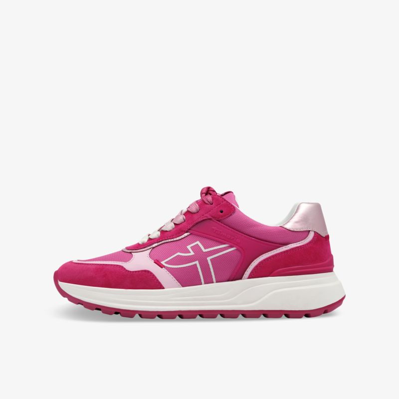 Leichter und bequemer Sportschuh in Pink mit robuster, rutschfester und gedämpfter Sohle, moderner Stil