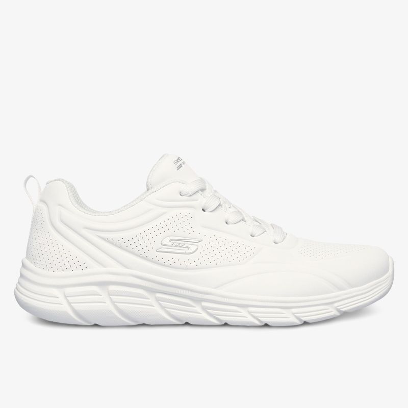 Leichter weißer Sneaker mit atmungsaktivem Obermaterial und flexibler Laufsohle für hohen Tragekomfort