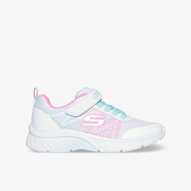 Leichter Sportschuh in hellen Pastellfarben mit Klettverschluss und gepolstertem Kragen für optimalen Tragekomfort