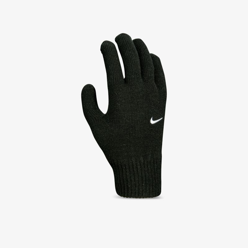 Schwarzer Handschuh mit sportlichem Design und hoher Bequemlichkeit für optimale Wärme und Flexibilität.