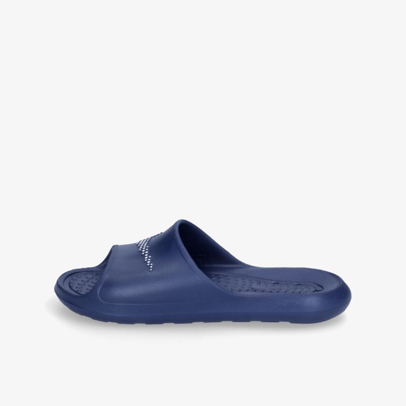 Komfortable blaue Badeschlappen mit rutschfester Sohle und sportlichem Design für vielseitige Einsatzmöglichkeiten.