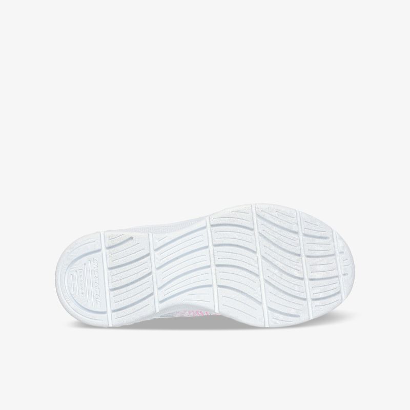 Weiße Schuhsohle mit rutschfestem Profil für optimalen Halt und hohen Tragekomfort