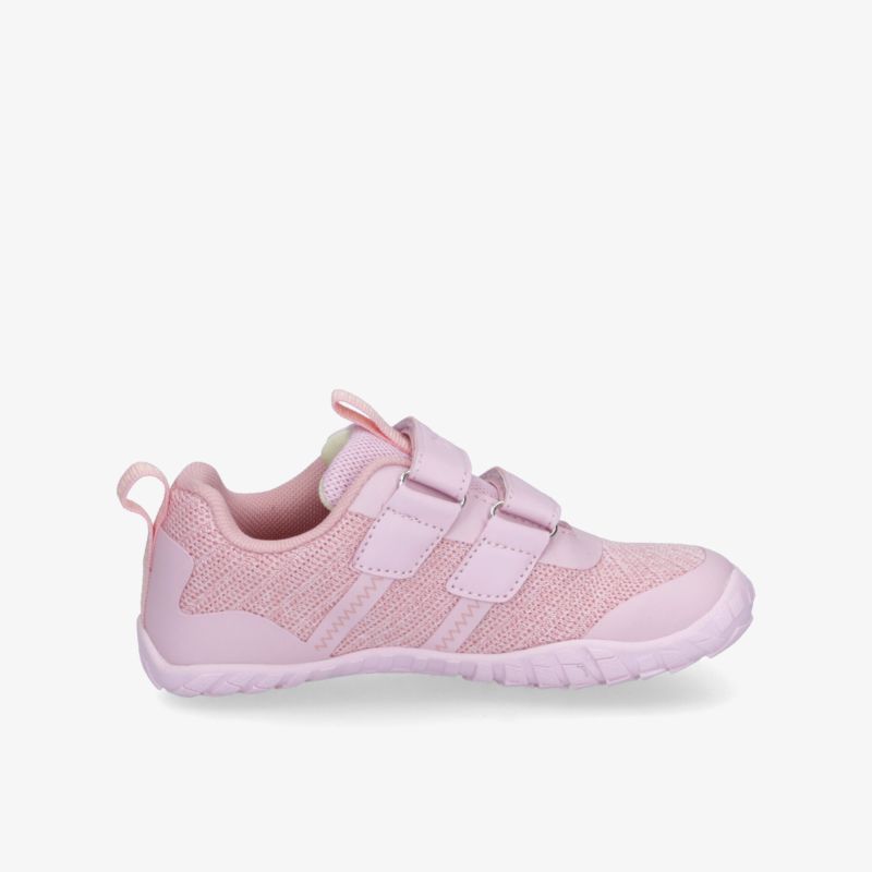 Leichter rosa Sneaker mit atmungsaktivem Material, flexibler Sohle und praktischem Klettverschluss für optimalen Halt