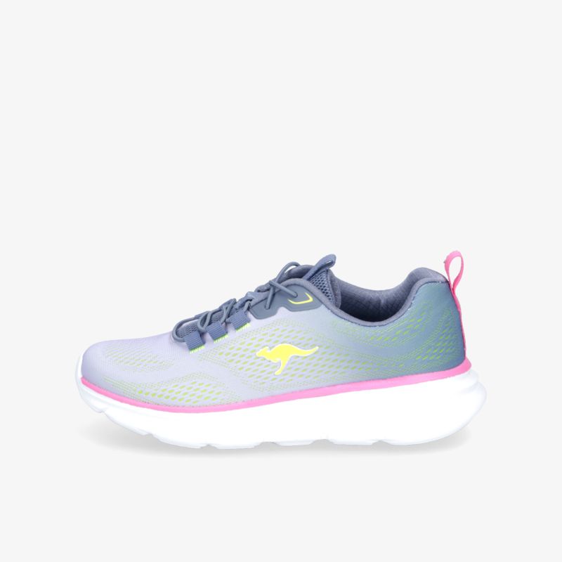 Leichter, atmungsaktiver Sportschuh in Grau mit pinker Sohle für hohen Tragekomfort und optimale Flexibilität