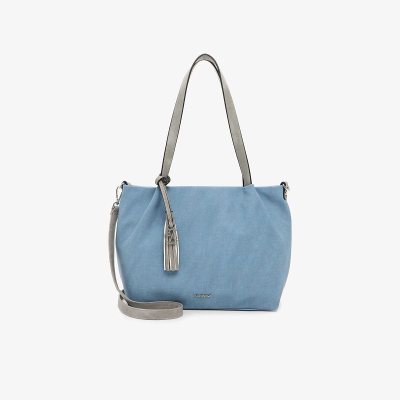 Modische blaue Tasche mit verstellbarem Schulterriemen, geräumig und langlebig für den täglichen Gebrauch