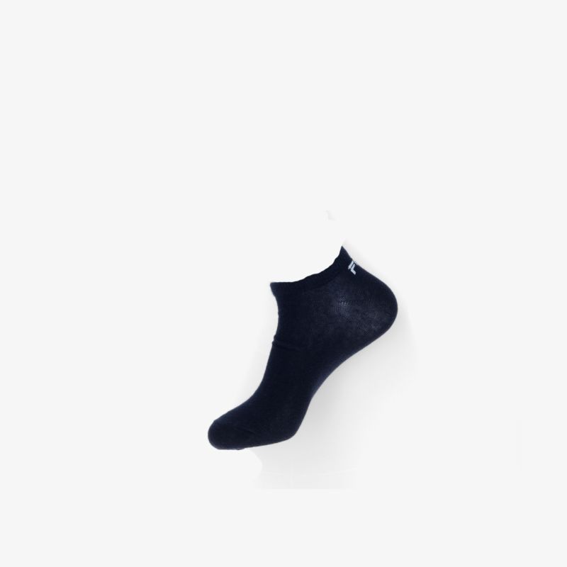 Schwarz sportliche Fußnahe Socke, atmungsaktiv und elastisch für optimalen Tragekomfort