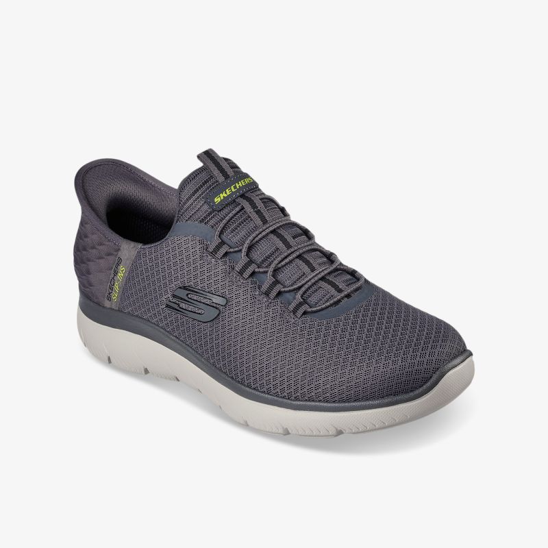 Grauer Sneaker mit flexibler Sohle und atmungsaktivem Material für maximalen Tragekomfort.