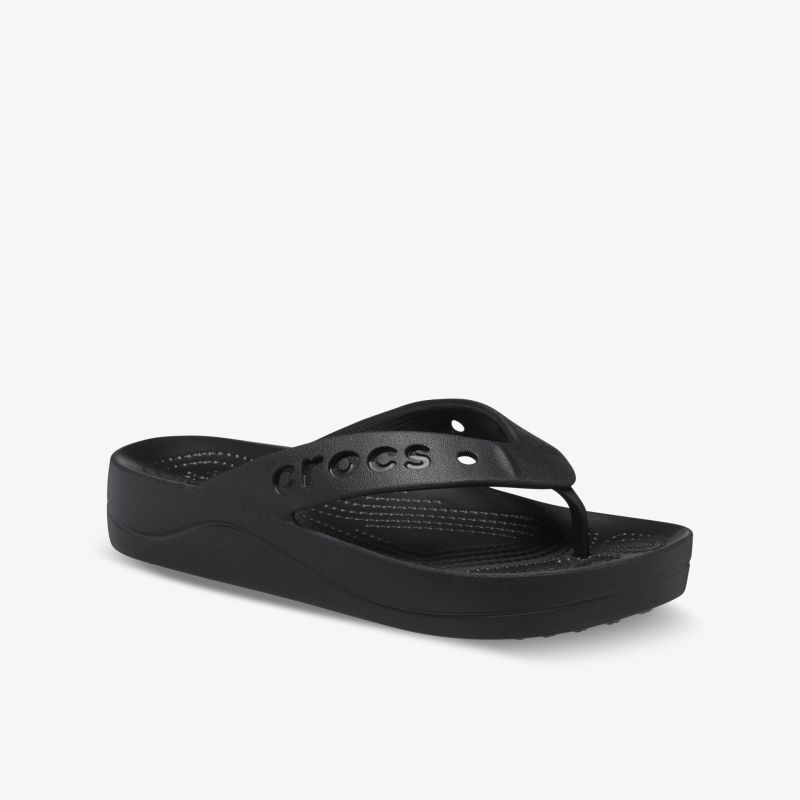 Schwarze Flipflops mit bequemer, dicker Sohle, leicht und rutschfest für hohen Tragekomfort